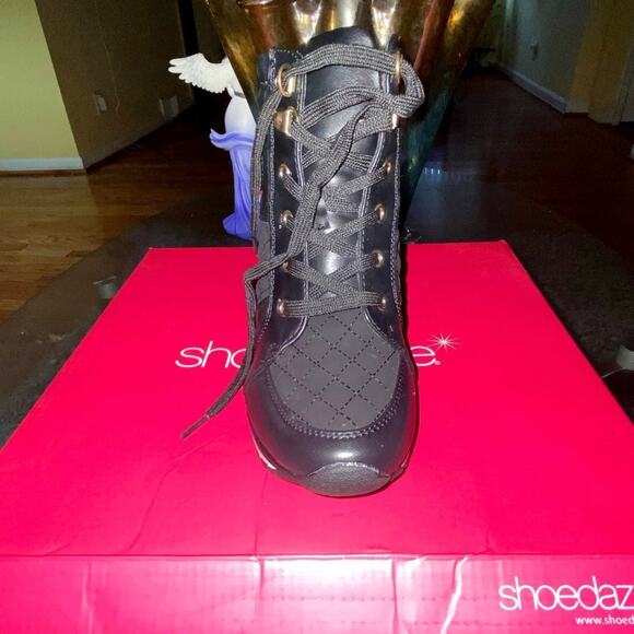 Sneaker Wedge Booties - Picture 2 of 3
